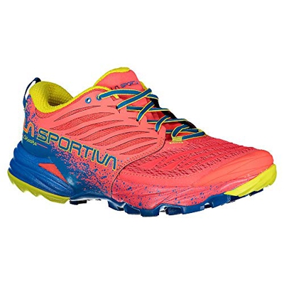 LA SPORTIVA Akasha Woman, Zapatillas de montaña Mujer, Hibiscus/Neptune, 38 EU