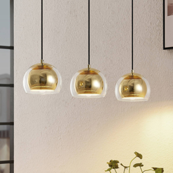 Lindby Daymien lámpara colgante, 3 luces, latón precio