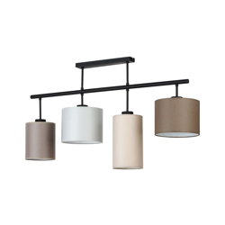 Lámpara de techo Pedro, multicolor, 4 luces características