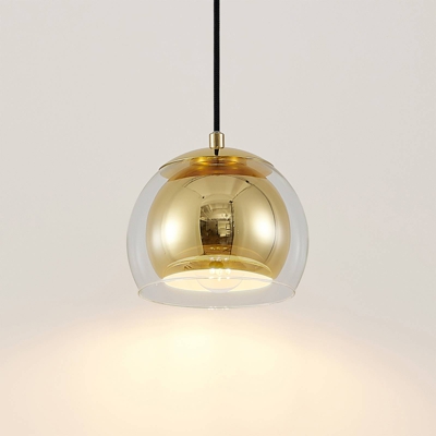 Lindby Daymien lámpara colgante, 1 luz, latón