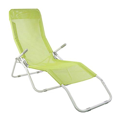Tumbona Ajustable 2 Posiciones Textil Verde GH91