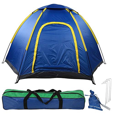 Tienda de Campaña Familiar 4 Personas, Tienda de Campaña Grande Portátil Impermeable Tienda de Campaña Instantánea Camping Pop Up Tiendas Iglú para Pl