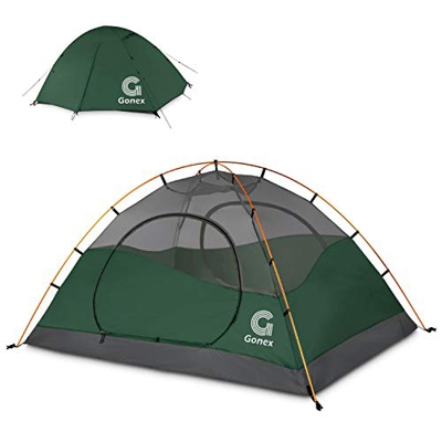 Gonex Tienda de Campaña 3-4 Personas, Tienda de Camping Ligero Impermeable Anti Viento, Tienda Domo para Senderismo Excursionismo Trekking Mochilero M