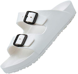 SAGUARO Zapatos de Playa Casa Piscina Ligero Slippers de Punta Descubierta para Hombre Mujer Zapatilla Cómodas Transpirables Elegante Plano Clásica Pa características