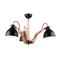 Plafón Skansen 3 luces ajustable, negro precio