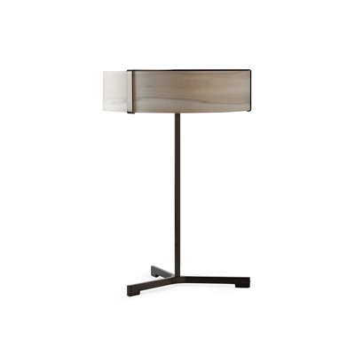 LZF Thesis lámpara de mesa LED negro mate/gris
