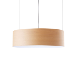 LZF Gea Slim colgante LED 0-10V dim, haya natural características