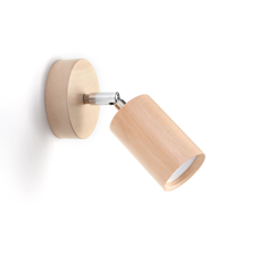 Foco de pared Cre de madera, 1 luz en oferta