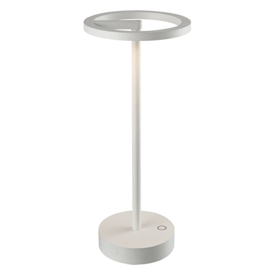 Lucande Halona lámpara de mesa LED, USB, blanco