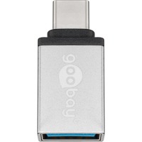 56620 cable gender changer USB C USB A Plata, Adaptador