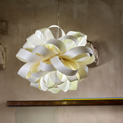 LZF Agatha Ball lámpara colgante, 84x80cm, marfil precio