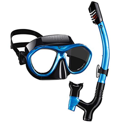 Dorlle Máscara de Buceo Juego de Snorkel con Snorkel y Gafas de Buceo, Snorkel seco de 3 Canales Mejorado y antifugas de Vidrio endurecido, máscara de en oferta