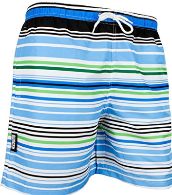 GUGGEN Banador de Natacion para Hombre Traje de Bano Color a Rayas L
