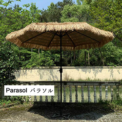 HRXQ Sombrilla Playa De Paja,Sombrillas Terraza De para Terraza Jardín Patio Protección Solar UV Sombrilla Parasol Ø 270 Cm,Costiila De Fibra De Vidri características