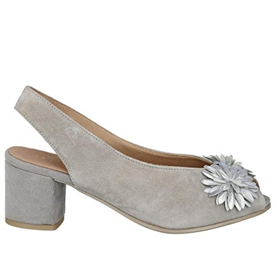 DCHICAS 3325 Sandalias Tacon Mujer - Cuero para: Mujer Color: Gris Talla: 37