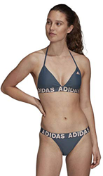adidas Neckholder Biki Bikini, Mujer, azuleg, 40 en oferta