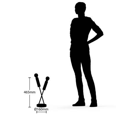 Lindby Belana lámpara de mesa con dos casquillos