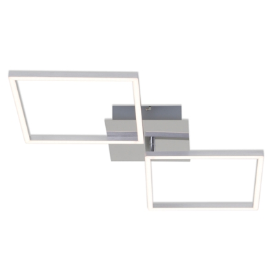 Plafón LED Frame, aluminio, 76x36cm