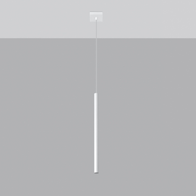 Lámpara colgante Thin, blanco, 1 luz