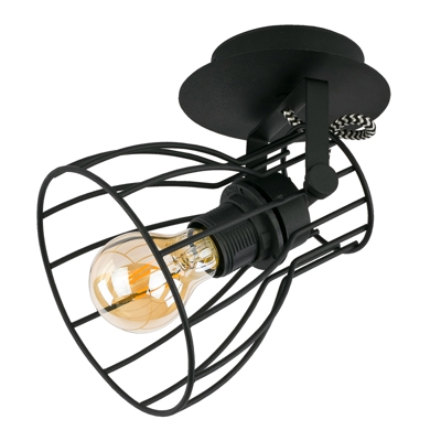Lámpara de techo Alano, negro, 1 luz