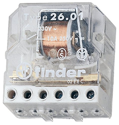 Finder 2602230 - Rel de Impulso Panel 2NO 10A