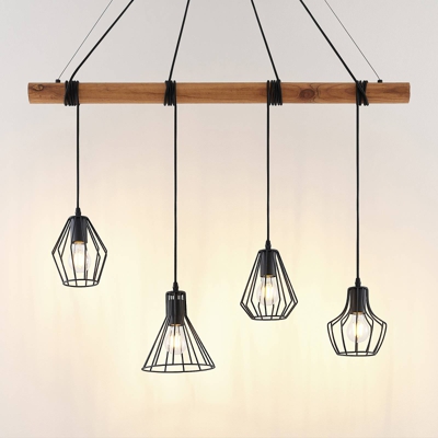 Lindby Samino lámpara colgante con 4 pantallas