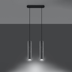Lámpara colgante Tube de hormigón, 2 luces precio