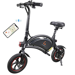 Kugoo B1 Bicicleta Eléctrica Plegable para Adultos E-Bike, Soporte de Control de App, Velocidad máxima 25 km/h Batería de Litio 6AH Motor sin escobill en oferta