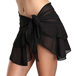 Traje de baño de mujer Abrigo Vestido Falda Traje de baño Chifón Bufanda Playa Sarong Bikini Cover Up Short características