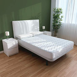 Duérmete Online Colchón Viscoelástico Sena Reversible | Firme y Confortable | Firmeza Media-Alta | Cara Invierno/Verano, Blanco, 135x190 precio