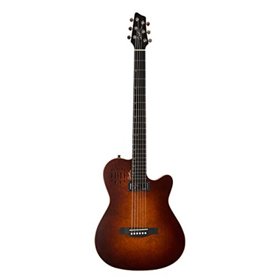 Godin Serie A A6 Ultra Barítono Guitarra Eléctrica Acústica Burnt Umber