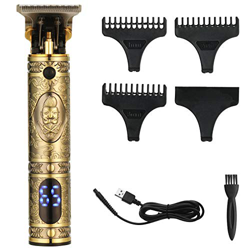 ACTGON Cortapelos Hombre Eléctrico, Recargable Maquina Cortarpelo Inalámbrica con Pantalla LCD, Recortadora de Barba para Hombres con 3 Peines Guía características