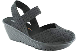 B M Bernie Mev New York Women's Wedge Sandals - Una Sandalia de Punta Cerrado, Abierto atras y Ligera, con Plantilla de Memory Foam pasear en Verano y en oferta