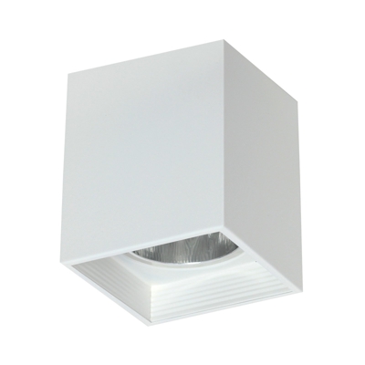 Plafón Downlight square, blanco, ancho 9,2 cm