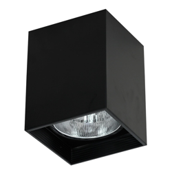 Foco de techo Downlight square negro, ancho 9,2cm precio