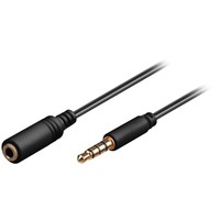 Goobay Cable Extensor Jack 3.5mm 4 pines Macho/Hembra 3m Negro