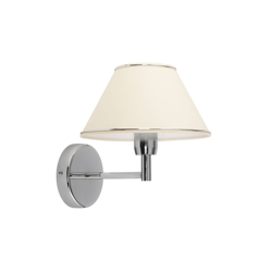 Lámpara de pared London cromo/crema, 1 luz características