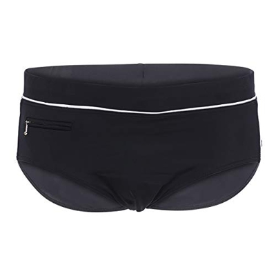 Fashy Herren Badehose Bañadores Ajustados para Hombre, Negro, 6