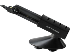 Corioliss – Plancha para el pelo negro y rizado hierro soporte en oferta