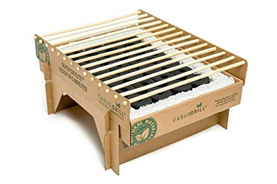CASUSGRILL - Parrilla desechable y Biodegradable de una Hora para Llevar