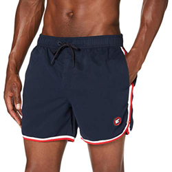 Superdry Echo Surf Racer Swim Short Pantalones Cortos, Azul (Darkest Navy 49p), XXL para Hombre características