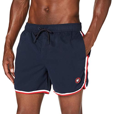 Superdry Echo Surf Racer Swim Short Pantalones Cortos, Azul (Darkest Navy 49p), XXL para Hombre