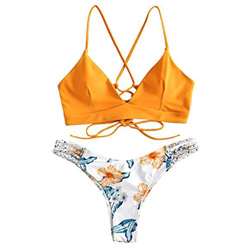 riou Bikini Conjuntos de Bikinis para Mujer Push Up Mujeres Traje de BañO Estampado Bohemio Dividido BañAdores con Relleno Tops y Braguitas Mujer 2019 precio
