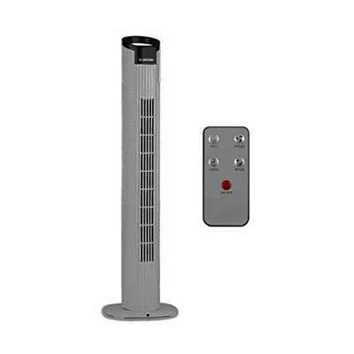 Klarstein Mana Peak - Ventilador de torre, 3 velocidades, 3 modos ventilación, Oscilación conmutable 80°, Caudal 442,8 m³/h, Potencia 50 W, Temporizad