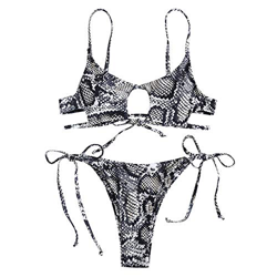 ZAFUL Conjunto de bikini para mujer con diseño de dálmata. gris M en oferta