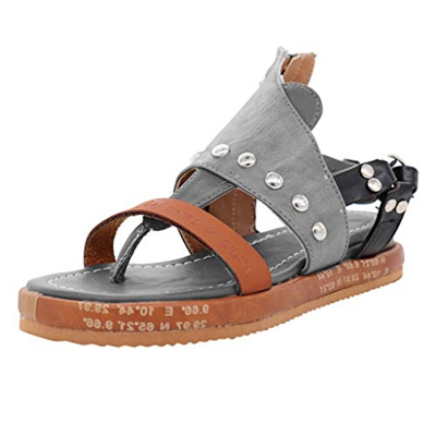 Wyxhkj Sandalias Romanas Mujer Vintage Sandalias Plataforma De Cuero Artificial Zapatos Cuña Chanclas Verano Zapatos De Playa De Dedo Del Pie Chanclet