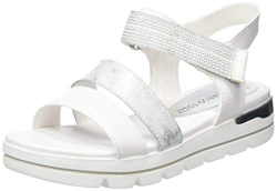 MARCO TOZZI 2-2-28501-24, Sandalia con Pulsera Mujer, Blanco White Comb 197, 39 EU precio