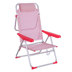 LOLAhome Silla de Playa Cama reclinable Coral de Aluminio y textileno de 100x56x61 cm precio