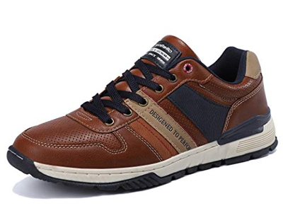 ARRIGO BELLO Zapatillas Hombre Zapatos de Casual Sneakers Vestir Deportivas Confort Jogging Transpirables Sneaker Talla 41-46(Marrón, 43)