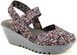 B M Bernie Mev New York Women's Wedge Sandals - Una Sandalia de Punta Cerrado, Abierto atras y Ligera, con Plantilla de Memory Foam pasear en Verano y precio